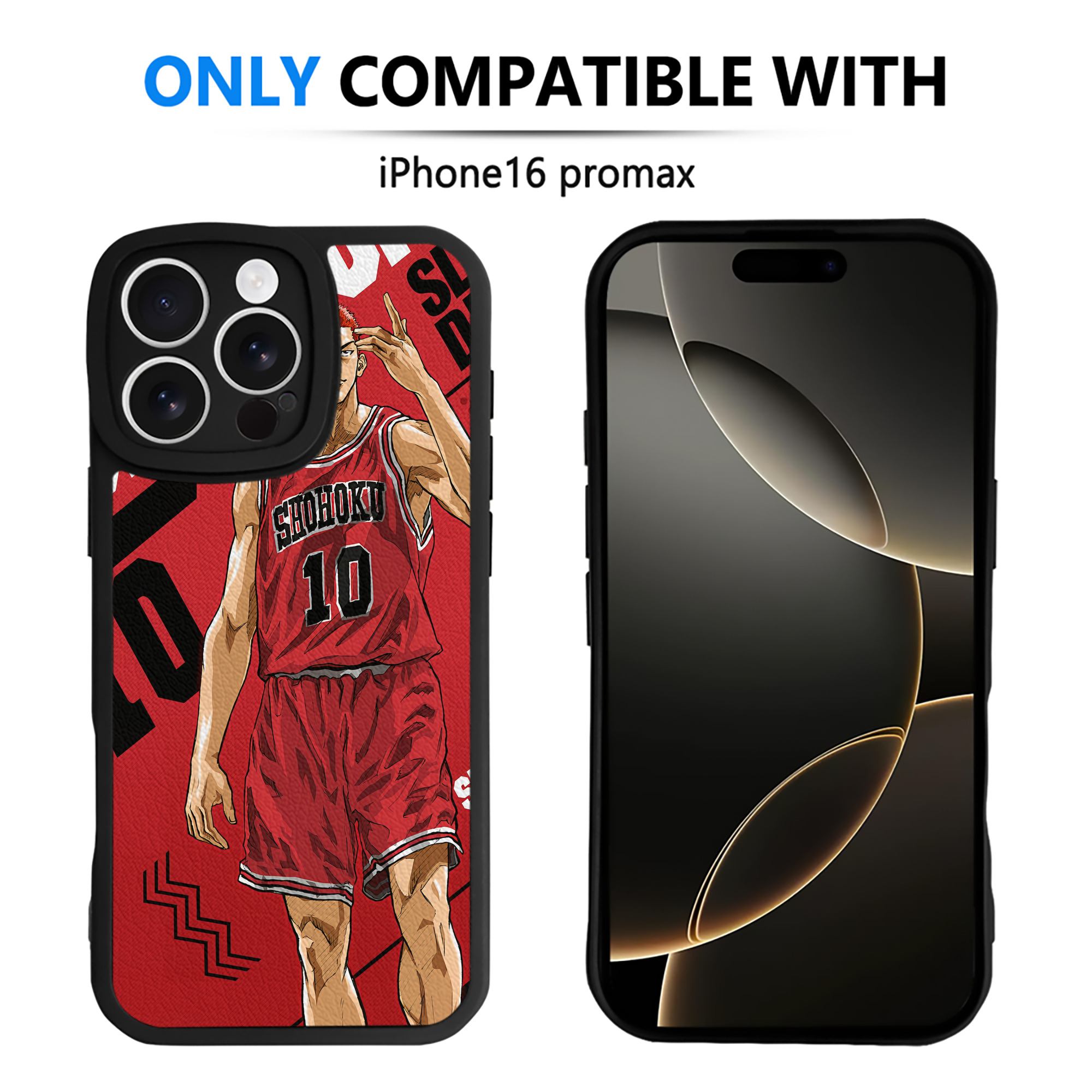 （画像用） SLAM DUNK／スラムダンク 【iPhone 16シリーズ対応】シリコンスマホケース（レザー調） 材質：シリコン